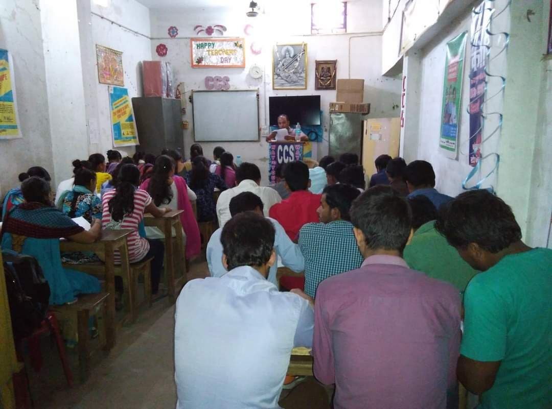 CCS Coaching packed classroom